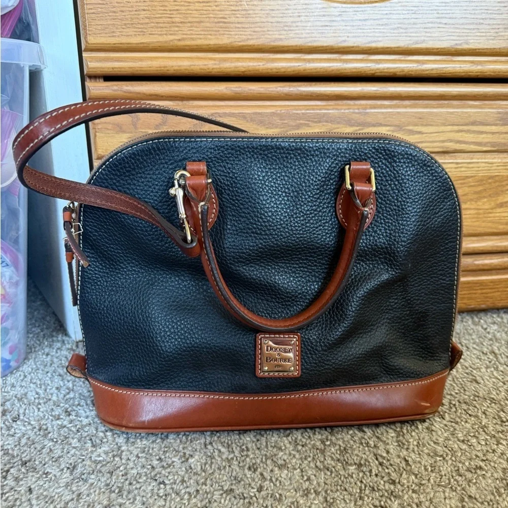Dooney & Bourke Pebble Grain Zip Zip Satchel